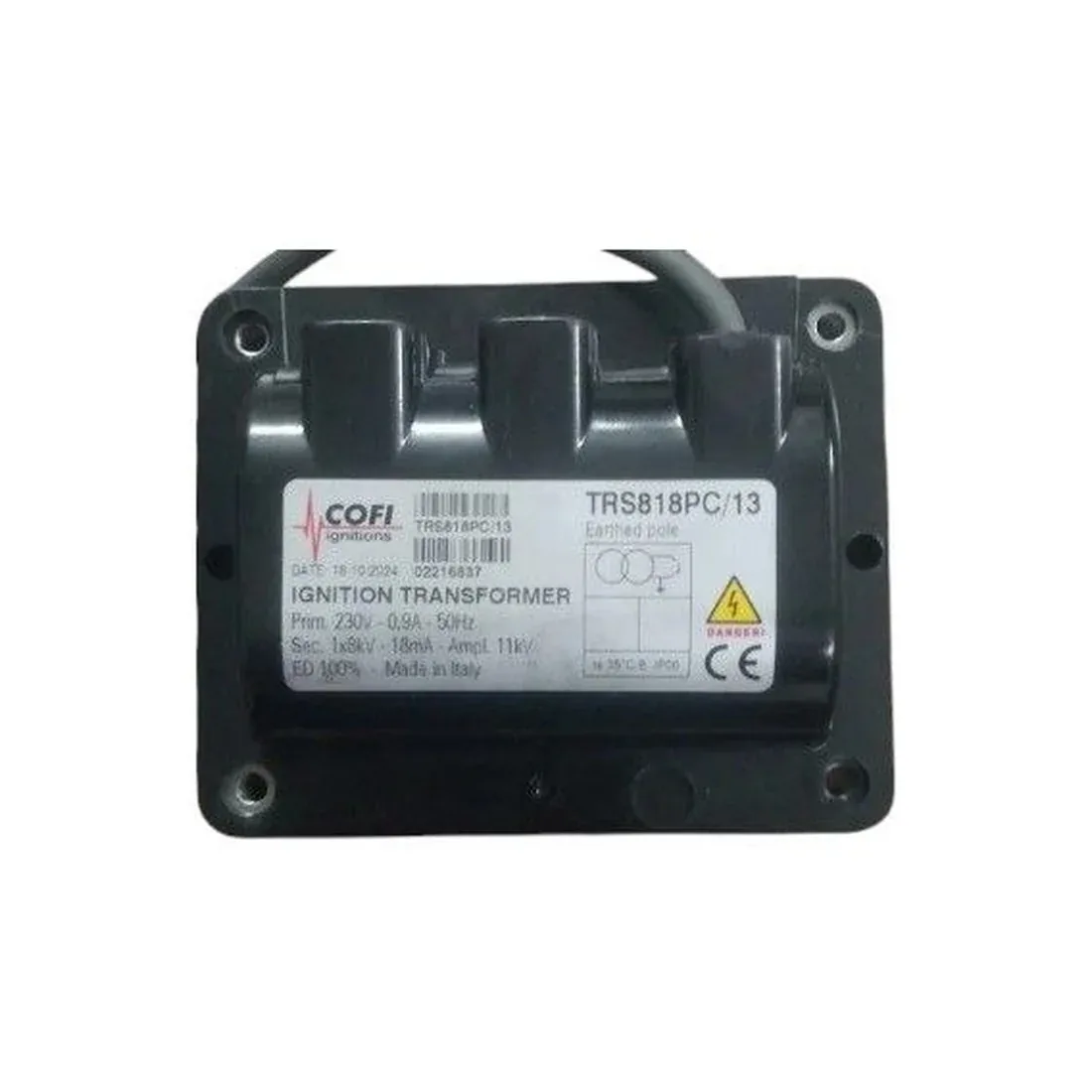 Cofi Ignition Transformer TRS818PC/13 &mdash; Ignition Transformers by Cofi, Type TRS818PC/13