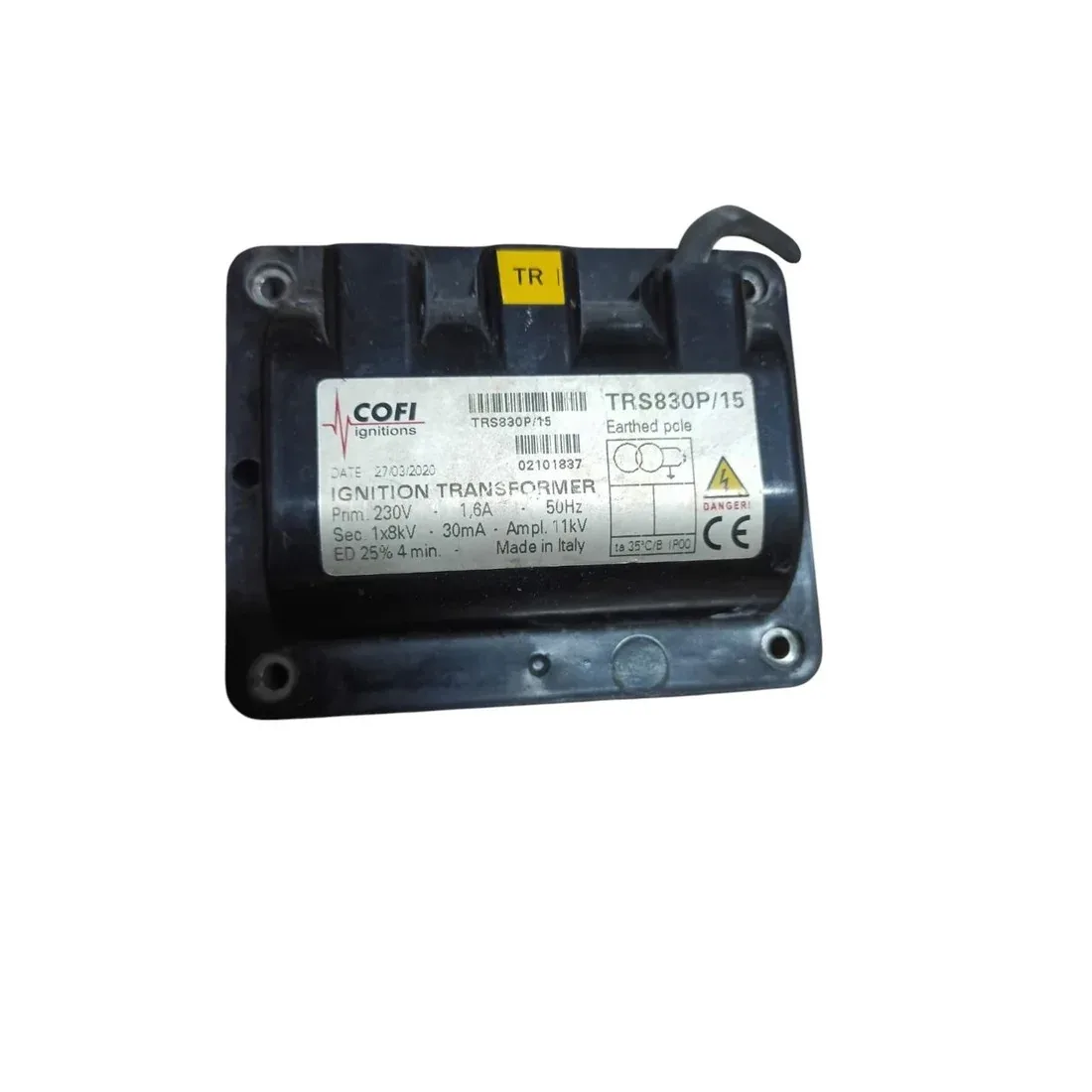 Cofi Ignition Transformer TRS830P/15 &mdash; Ignition Transformers by Cofi, Type TRS830P/15