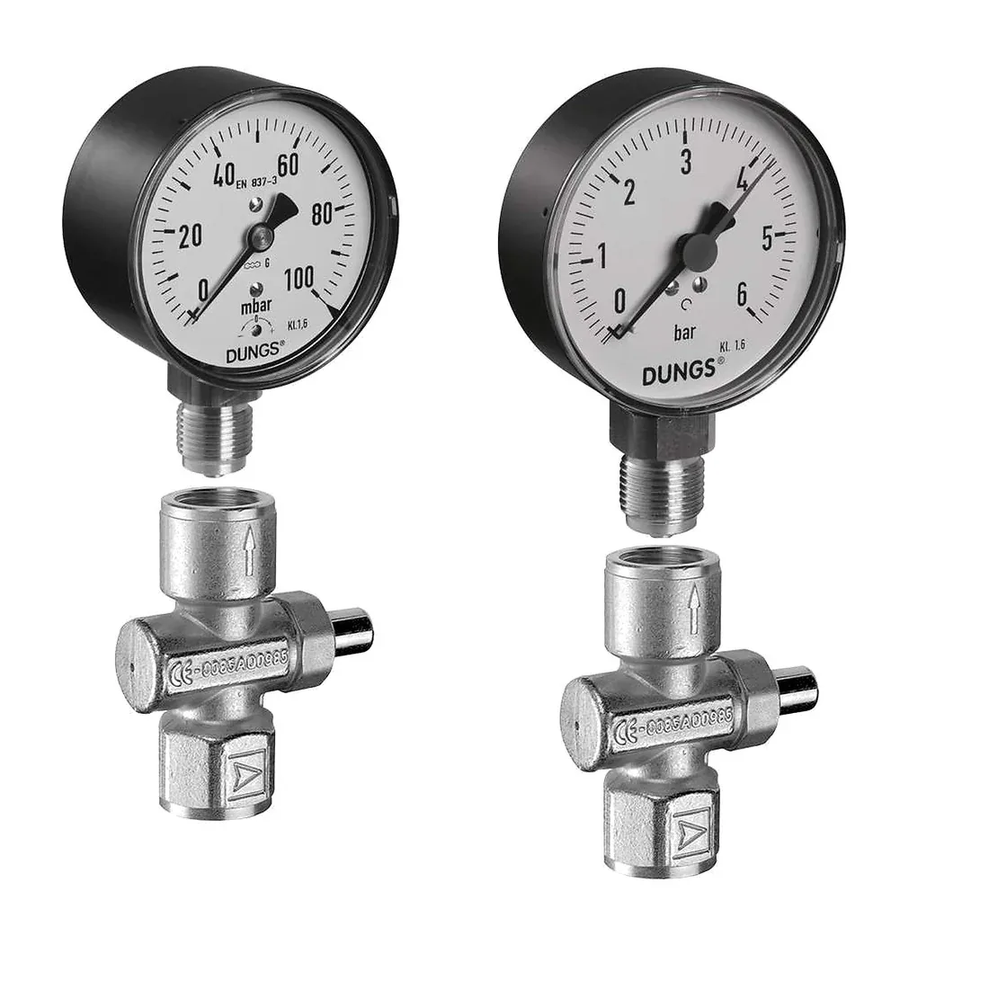 Dungs PBV Push Button Valve &mdash; Pressure Gauges by Dungs, Type PBV