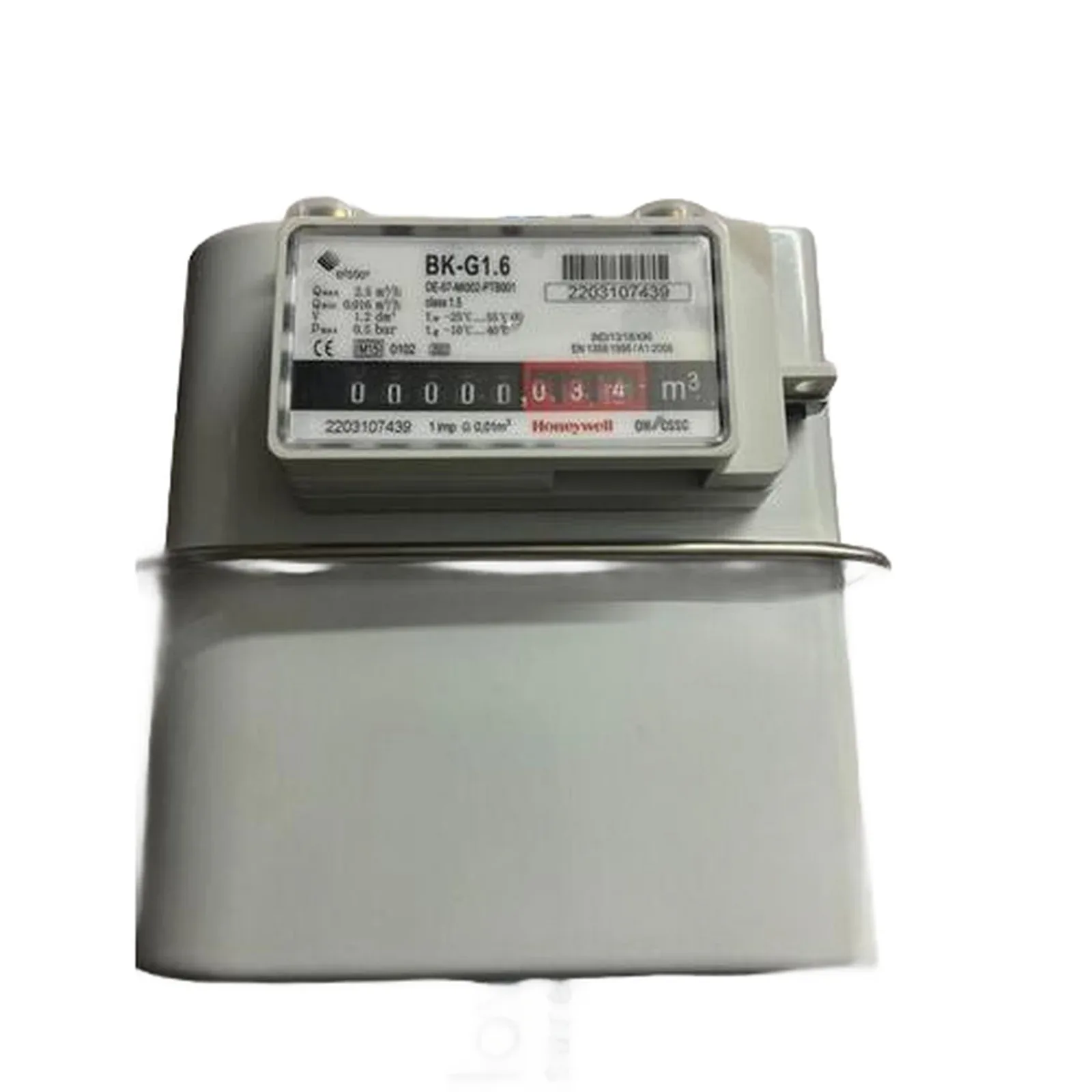 Honeywell Elster BK-G1.6 Diaphragm Gas Meter &mdash; Gas Flow Meters by Honeywell Elster, Type BK-G1.6 — zoomed view