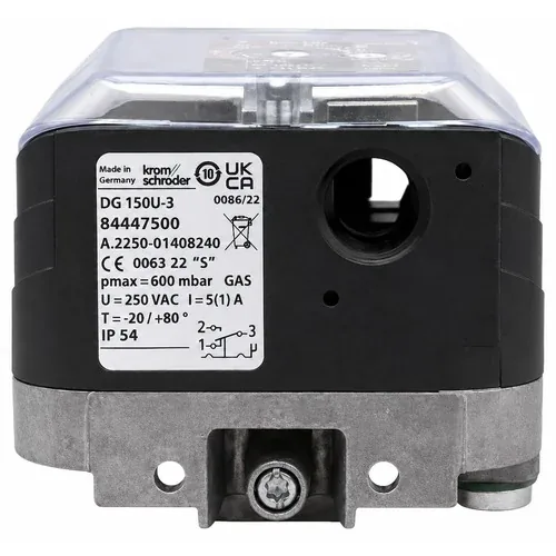 Honeywell Kromschröder DG 150U-3 Gas Pressure Switch &mdash; Pressure Switches by Honeywell Kromschröder, Order No. 84447500