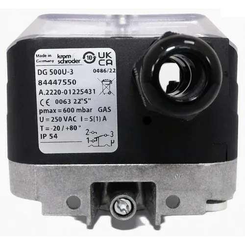 Honeywell Kromschröder DG 500U-3 Gas Pressure Switch &mdash; Pressure Switches by Honeywell Kromschröder, Order No. 84447550