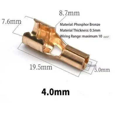 Ignition Cable Lug 4.0mm Female Bullet